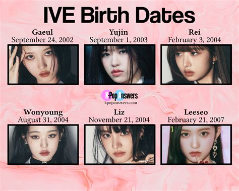 ive members age|ive girl group members.